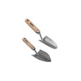 Kit 9 outils de jardin VITO - Manche bois - Inox et Fer forgés à la main - haute qualité-1