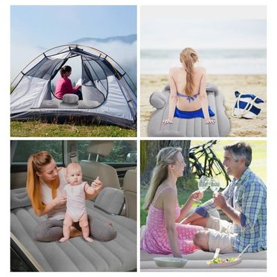 Meilleur Matelas Gonflable 2025 GJXJY Matelas Gonflable Voiture Coffre 2 Personnes Utilitaire Car Air Mattress Avec Sac De Rangement Matelas Gonflable Pour SUV Break Berline, 130 * 175 * 7cm Matelas 2 Personnes