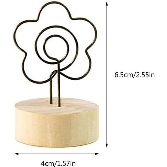 Pinces à Photos En Bois Cactus – Lot De 10 Avec Ficelle - 7