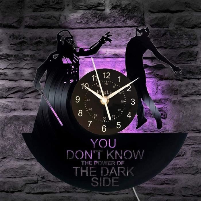 Horloge Murale Star Wars En Forme De Disque Vinyle - Décoration Murale  Créative - Cadeau Unique - Pour Salon, Cuisine, Décora[r1184] - Cdiscount  Maison