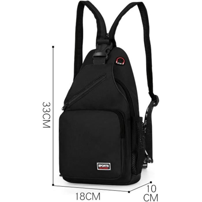 Sac Banane Urbain Unisexe - Petit Sac Ceinture Imperméable Avec Poches Pour Sport, Voyage Ou Ville