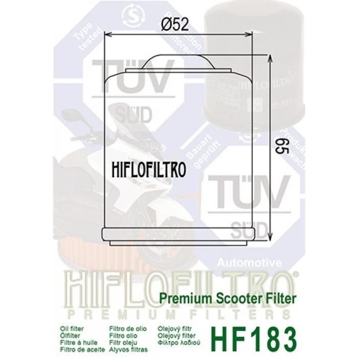 1 Filtro olio Hiflo HF303 per Yamaha YZF-R1 1998-2006