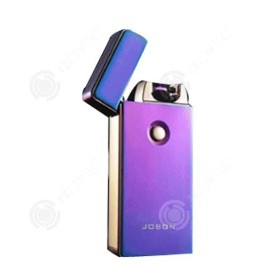 Lot De 2 Briquets Électriques à Arc - Rechargeable USB - Indicateur Batterie - Design As De Pique - Noir