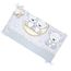 Callyna® Tour de lit respirant 100% Union Européenne Doudous sur le fond gris Pur coton sans colorant chimique 