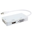 DisplayPort Thunderbolt vers DVI VGA HDMI Adaptateur 3 en 1 pour MacBook iMac Lin * 941-2