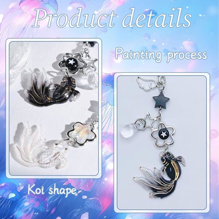 Lot De 4 Pendentifs Courts Y2K Pour Téléphone - Perles, Formes Cœur/Nœud/Ours - Rose - Pour Coque, Sangle De 16 Cm