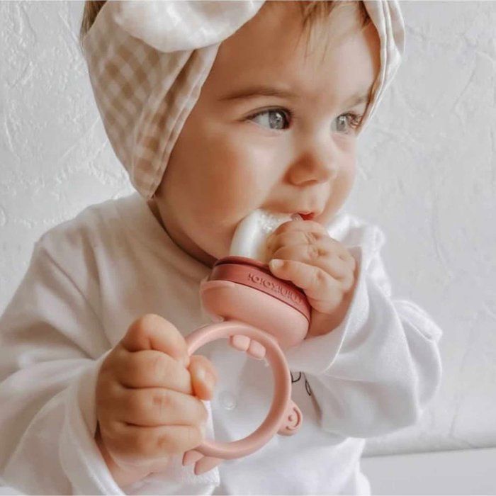 Sucette grignoteuse bébé en silicone, innovante
