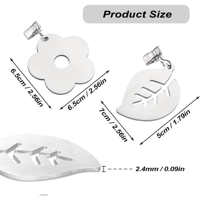 Lot De 4 Poids Magnétiques Pour Nappe D'extérieur - Aimants Puissants, Motif Abeille - Acier Inoxydable 5,3x5,3 Cm - 8