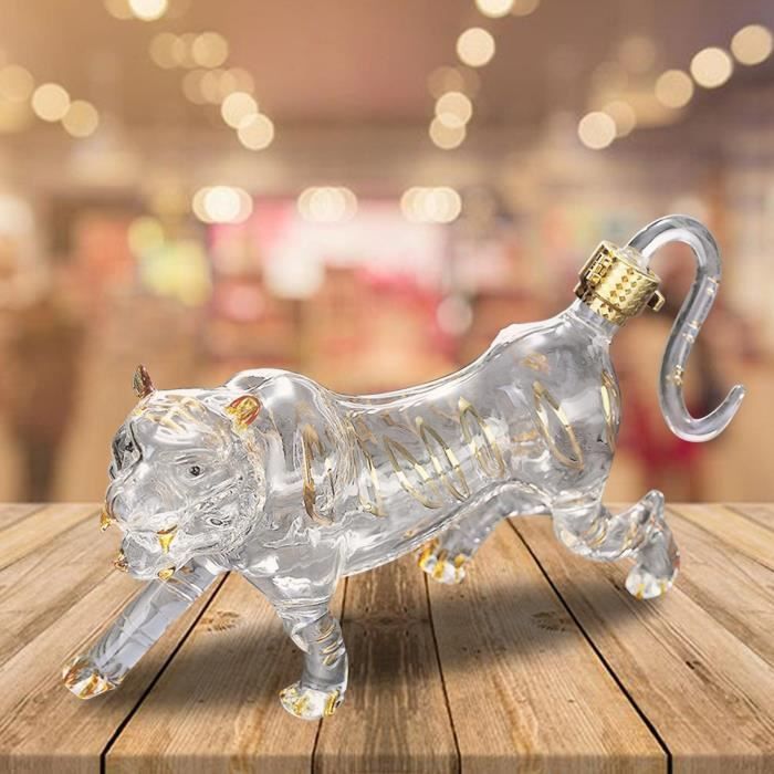 Carafe à Whisky En Verre En Forme De Tortue – 350 Ml, Design Original Pour Bar Ou Décoration
