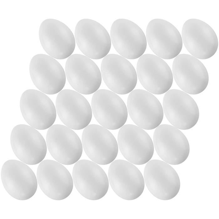 NOZVYCI 24 pièces Œufs de Pâques à suspendre, 6 cm Œufs de Pâques en plastique grands NOZVYCI 24 pièces Œufs de Pâques à suspendre, 6 cm Œufs de Pâques en plastique grands