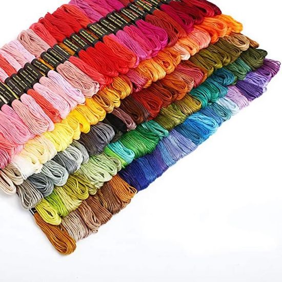 100/ pcs//lot Multicolor al/éatoire DMC Fil de coton Fil /à broder Fil /à coudre /écheveaux Craft /à tricoter Spiraea