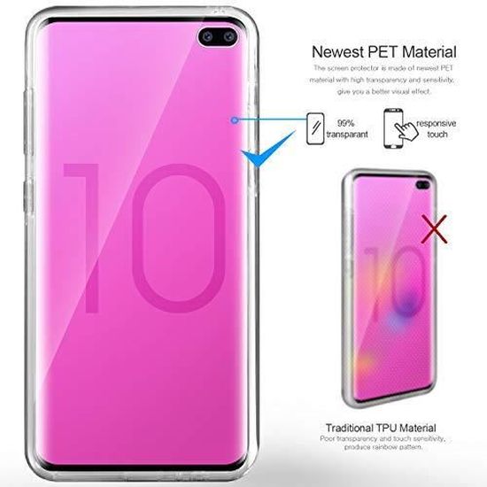 Transparent Silicone Gel Case Intégral 360 Degres Full Body Protection Anti-Rayures Coque Housse pour Samsung Galaxy S10 AROYI Coque Samsung Galaxy S10 Etui