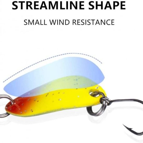 HONKO Cuillere Ondulante Pêche Truite Saumon Crankbait Leurre Dur Perche Bass Brochet - Sport & Plein Air