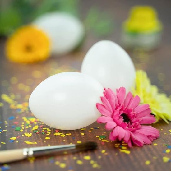 Œufs De Pâques En Plastique Décoratifs - Lot De 10 - Multicolores, Incassables, Pour Rameaux Et Décorations