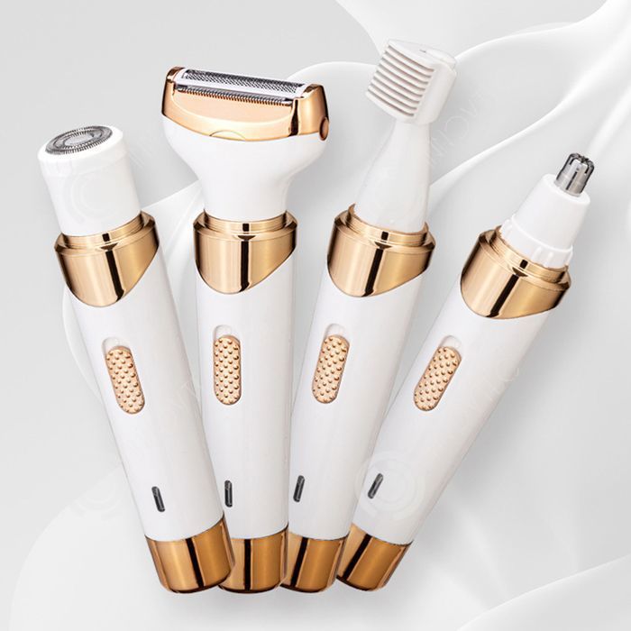 Épilateur 4-en-1 Rechargeable Pour Femmes - Rasoir Facial Et Corporel, Neuf