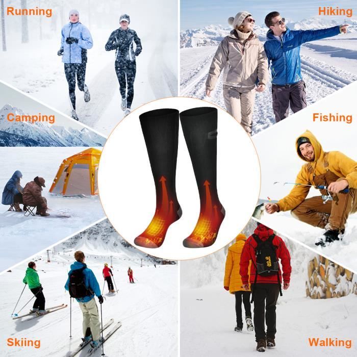 Chaussettes chauffantes on sale batterie rechargeable