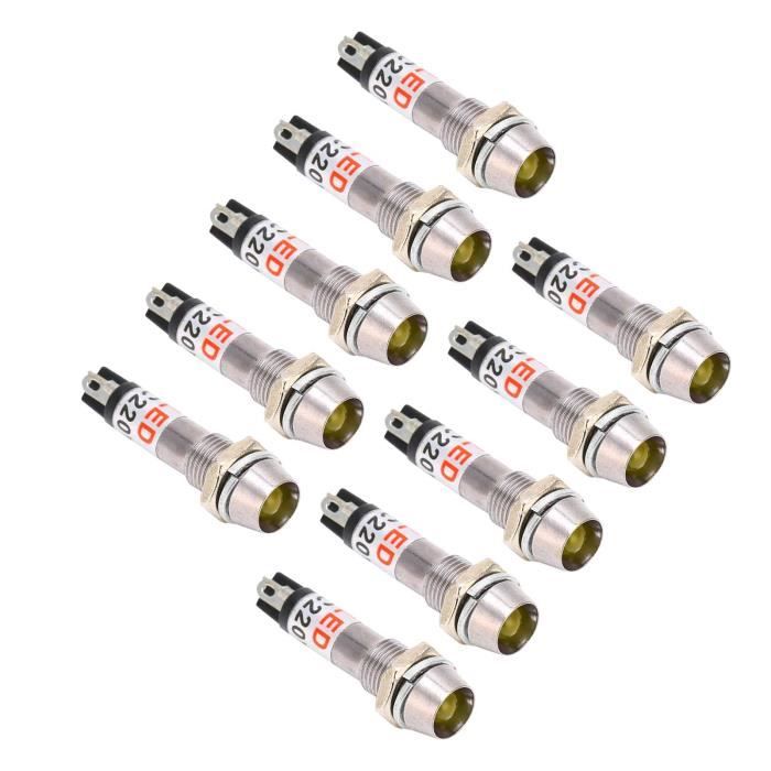 DEX Voyant Lumineux 220 V Voyant Lumineux De Signalisation 10 Pièces AC
