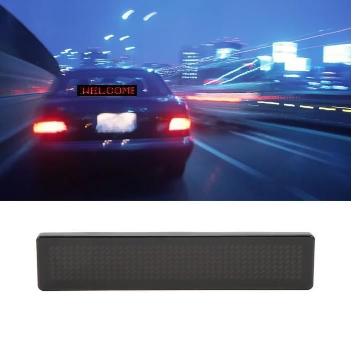 VBESTLIFE panneau LED programmable Panneau de voiture LED avec  télécommande, écran publicitaire Programmable pour Police rouge Z741R -  Cdiscount Bricolage
