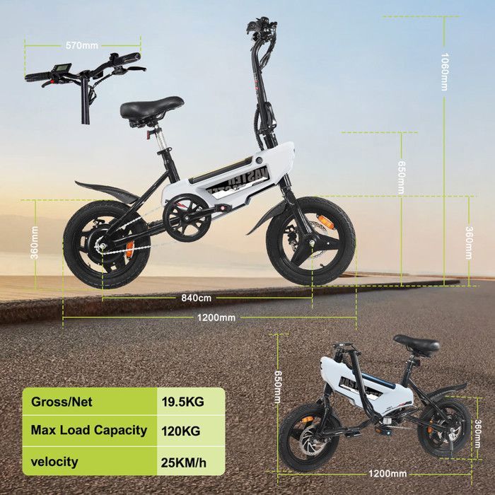 Vélo Electrique PHILODO H4 Pliable Step-Thru Fat Bike 20 Pouces 48V