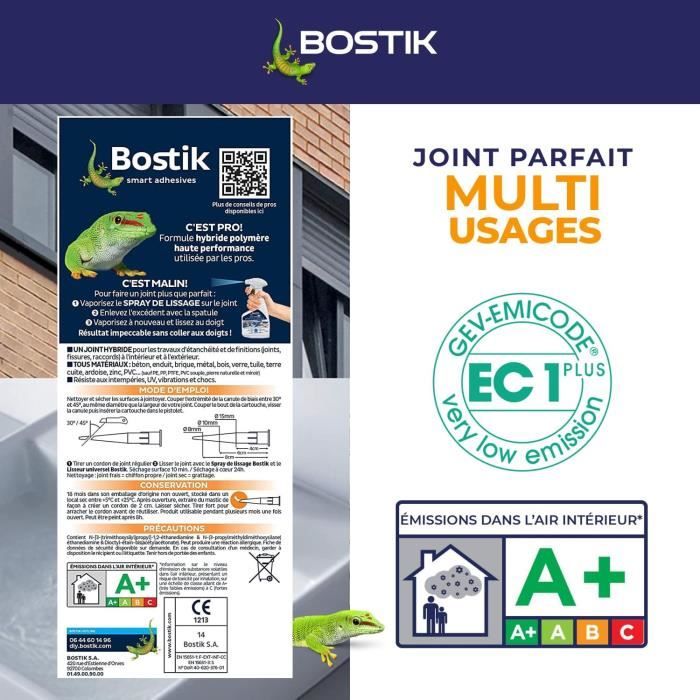 Lot De 2 Mastics Bostik Ultra Kwikpaint 700g – Pour Vitrage, Prêt à L’emploi, Neuf