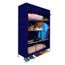 Armoire Penderie Souple En Tissu Bleu 107 43 175 Cm Achat