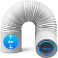 Tuyau Échappement de Climatiseur Portable 3m Ø150mm Tuyau Kit Climatiseur Mobile Flexible,Tuyau éVacuation 3 m TUYAU