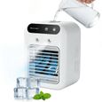 Climatiseur mobile-1,Blanc,-Mini 3 en 1 ventilateur silencieux chambre bureau humidificateur 2 vitesses camping-Climatiseu Aucunely