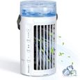 climatiseur mobile Climatiseur Portable,Hommie Mini Refroidisseur D'air de 400 ML,Humidificateur D'air 4 en 1,Ventilateur de Cli29