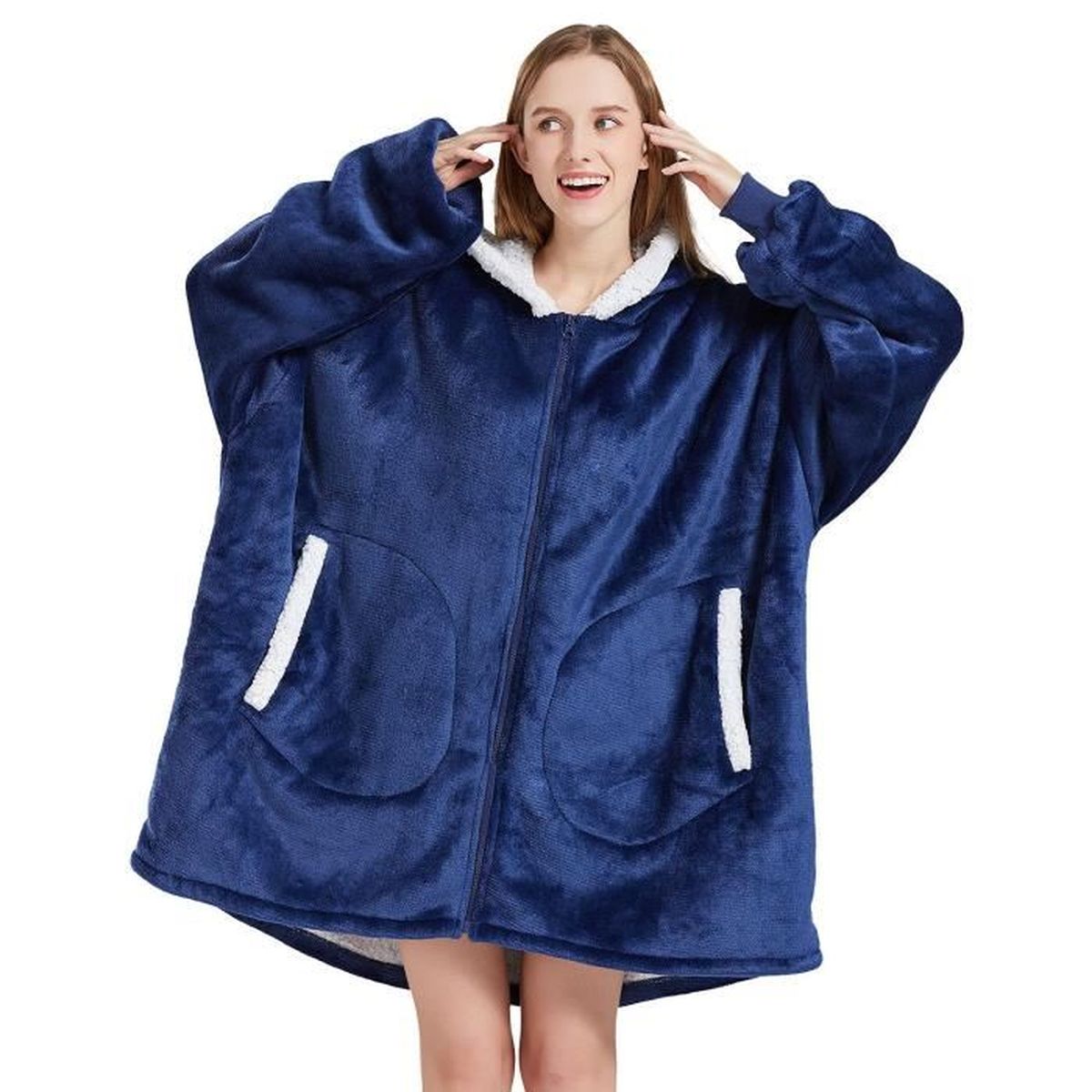 Couverture A Capuche Toes Home Sweat à Capuche Géant Plaid Pour