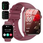 FEIPUQU Montre Connectee Femme Appel Bluetooth 1.96"AMOLED Smartwatch de Fitness 100+ Sportifs Étanche SpO2 Fréquence pour Android iOS