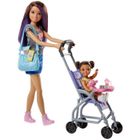 Mattel Barbie Skipper Babysitter Puppe und Kinderwagen-Spielset brünett