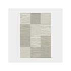 DECOWEB Tapis Moderne Prisma Grège - Carrés - 120 x 170 cm