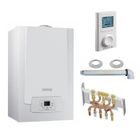 Chaudière Gaz Condensation MPX MI Slim De Dietrich 29 kW Complète (DOSSERET + DOUILLES + VENTOUSE) avec thermostat filaire