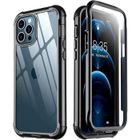 GOTOSEEU Coque Compatible pour iPhone 12 Pro Max 6,7 Pouce 360 Degrés Full Body Bumper de Antichoc Protection avec Protecteur d'écran