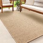 Tapis extérieur - THE CARPET - Jute - Motif Arc-en-ciel - 140x200 - Résistant UV