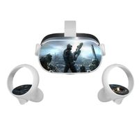 Accessoire vélo,Autocollant de Protection pour Oculus Quest 2,Film de Protection en PVC,pour poignée de main,VR - WHITE[C9909]