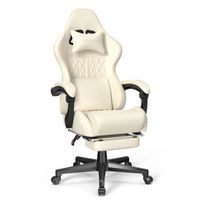 Ferghana Chaise Gaming Fauteuil Gamer Ergonomique Inclinable 90 °-135 ° Repose-pieds retractable
