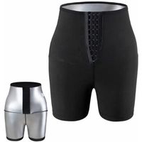 Legging de Sport à Taille Haute Noir Shorts pour Femmes - Sudation et Lifting des fesses - 4XL/5XL