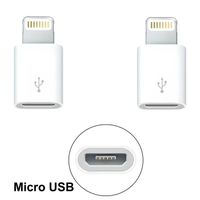 Lot 2 Mini adaptateur iphone micro USB