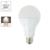 Ampoule LED A60, culot E27, 14,2W cons. (100W eq.), lumière blanc neutre