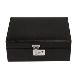 Coffret à Bijoux En Velours HUIMALL - Noir - Dimensions 9x9x4,5 Cm - Neuf Sans Emballage