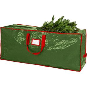 Sac De Rangement Robuste Pour Sapin De Noël 2,7m - PVC Renforcé Imperméable Rouge Par Ram©