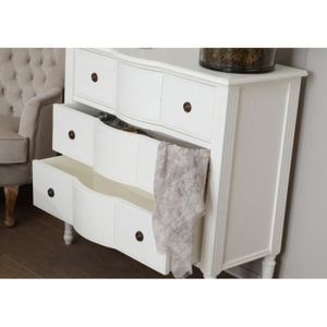Commode Romantique Blanc Achat Vente Pas Cher