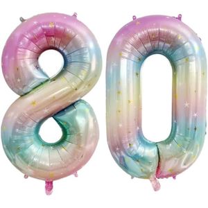 BALLE - BOULE - BALLON Ballon Géant Gonflable À L'Hélium En Aluminium Numéro 80 De 40 Pouces - Design Personnalisé - Pour Le Jour Du Souvenir - Déc[u9507]