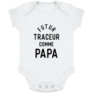 BODY body bébé | Cadeau imprimé en France | 100% coton | Futur traceur comme papa