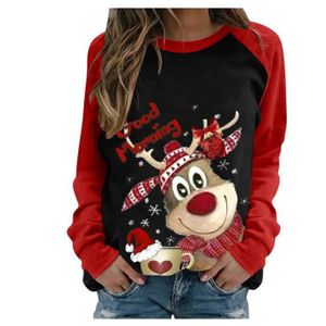 Pullover Tops Hiver Loose Sweatshirt col Rond T-Shirt Femmes Dames Chemisier Hauts à Manches Longues Impression 3D Christmas Vêtements Noel Femme EUCoo ✿Pull de Noel Femme Unique 