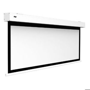 Écran De Projection Motorisé SlenderLine 180x180 Cm Format 1:1 – Pour Home Cinéma, 4K/3D, Télécommande Incluse