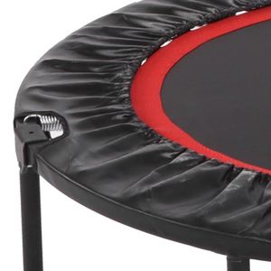 TRAMPOLINE Trampoline pour adultes - trampoline pliable à double accoudoir - SALUTUYA - acier et tissu Oxford - 102 x 114.5 cm