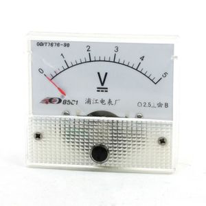 sourcingmap® DC 0-10V Classe 2.5 Exactitude Rectangle bord analogique Voltmètre Voltmètre Gauge 