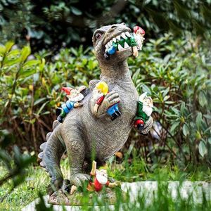 STATUE - STATUETTE   VGEBY Statue dinosaure en résine pour décoration d